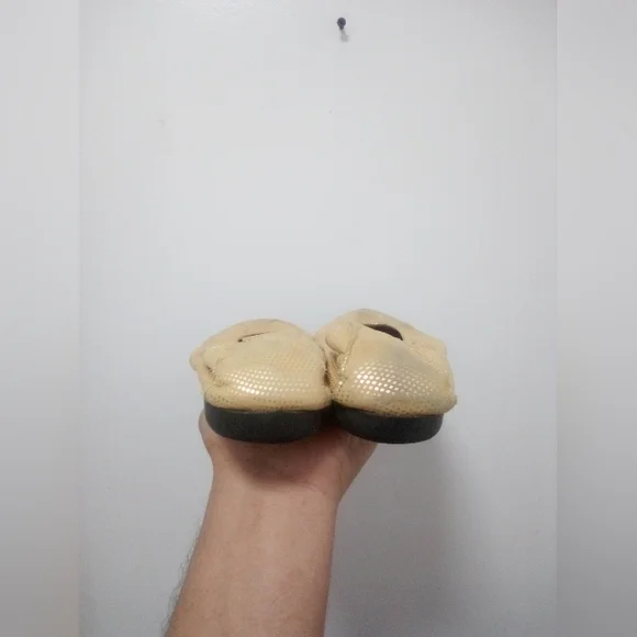 ARCHE France Metallic Gold Ballerina Ballet Flats Sz 39/8 Women - Picture 5 of 8